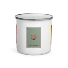 Load image into Gallery viewer, Loteria Pan Dulce Enamel Mug (12 oz)
