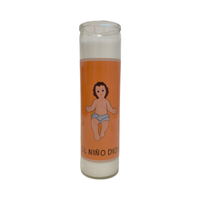 Load image into Gallery viewer, El Niñito Dios Loteria Candle