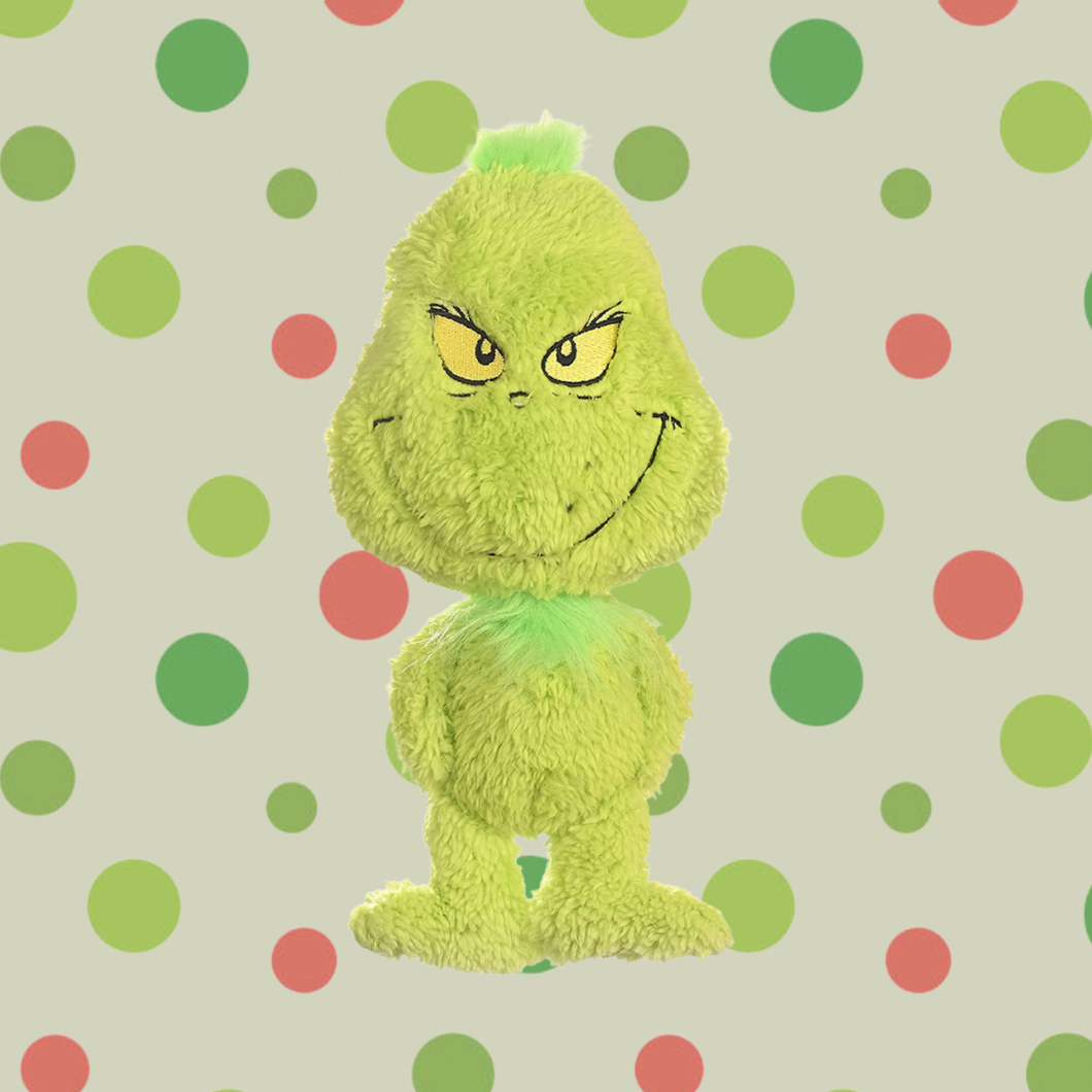 Grinchy Plush Dog Toy