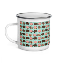 Load image into Gallery viewer, Pan Dulce Pattern Enamel Mug (12 oz)
